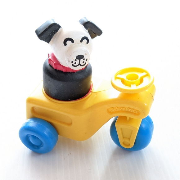 Fisher-Price Other - VINTAGE Fisher Price Yellow Trike and puppy